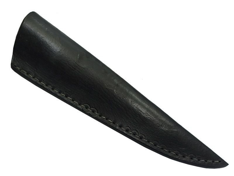 Faca churrasco Montecristo para colecionador forjado em aço damasco padrão aleatório. Empunhadura Chifre de cervo esculpido, 33 cm