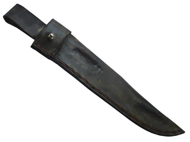 Adelar Filippon faca javalizeira brüt forge para colecionador, forjada em aço 5160. Empunhadura em chifre de cervo, 41 cm