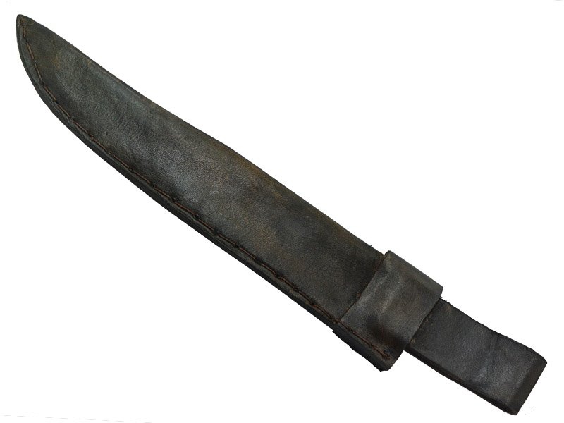 Adelar Filippon faca javalizeira brüt forge para colecionador, forjada em aço 5160. Empunhadura em chifre de cervo, 41 cm