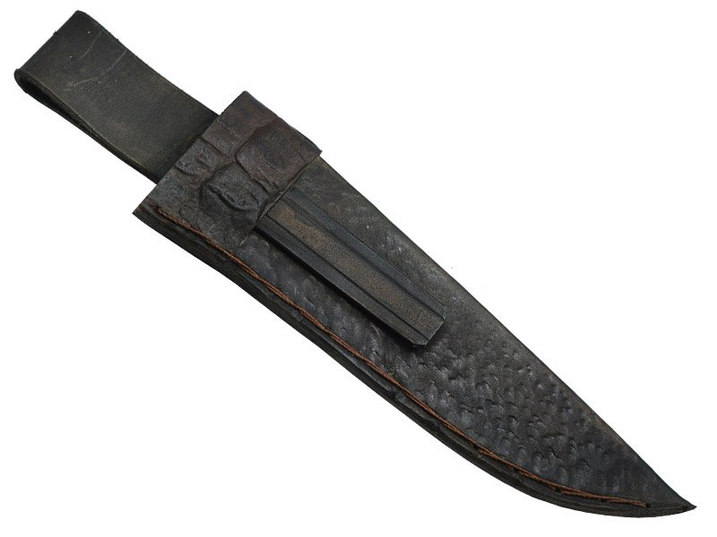 Adelar Filippon faca brüt forge para colecionador, aço 5160. Empunhadura em nogueira, 32 cm