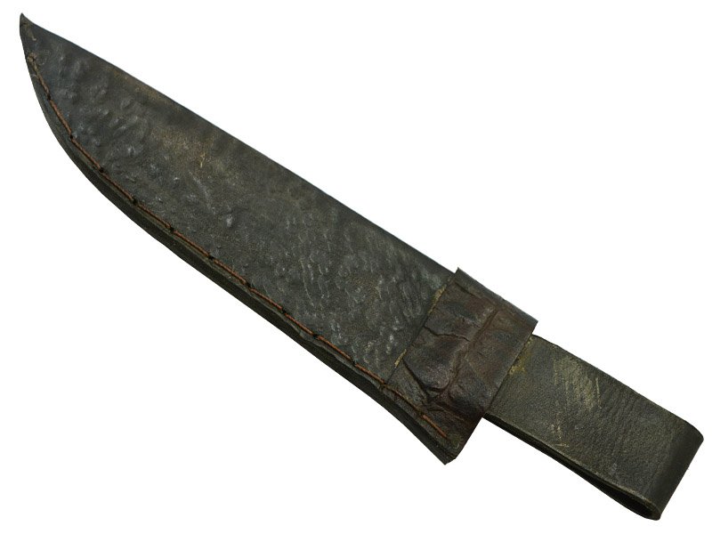 Adelar Filippon faca brüt forge para colecionador, aço 5160. Empunhadura em nogueira, 32 cm