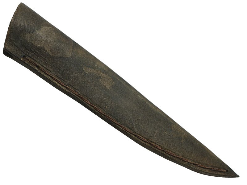 Adellar Filippon faca integral de bolso para colecionador forjada em aço mola de trem. Empunhadura em nogueira, 21 cm