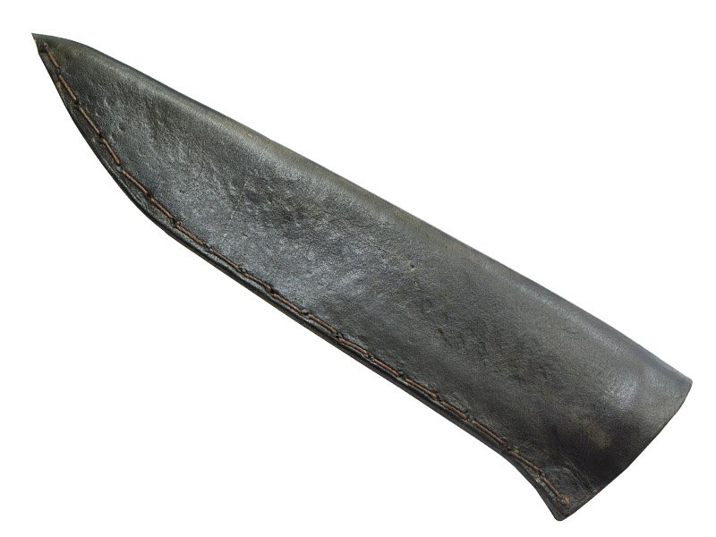 Adellar Filippon faca picanheira brüt forge em aço 52100. Empunhadura madeira de cocobolo esculpido, 35 cm