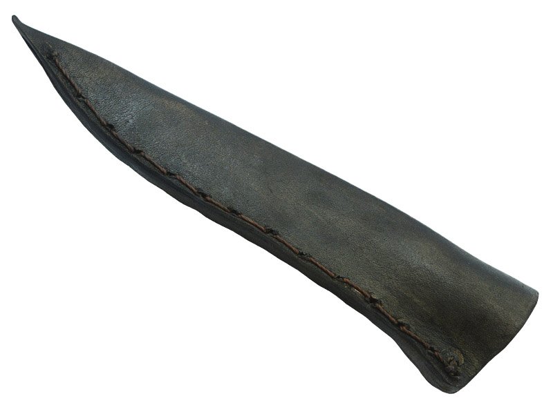 Adellar Fillipon faca para colecionador em aço damasco. Empunhadura em chifre de cervo, 21 cm