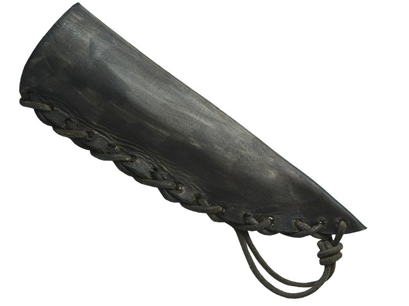 Faca para colecionador em Obsidiana. Empunhadura em Chifre de Cervo, 30 cm