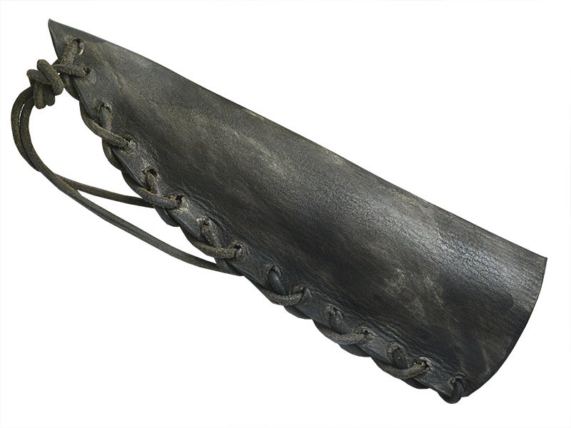 Faca para colecionador em Obsidiana. Empunhadura em Chifre de Cervo, 30 cm