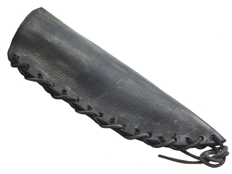 Faca para colecionador em Obsidiana verde. Empunhadura em chifre de cervo, 27 cm