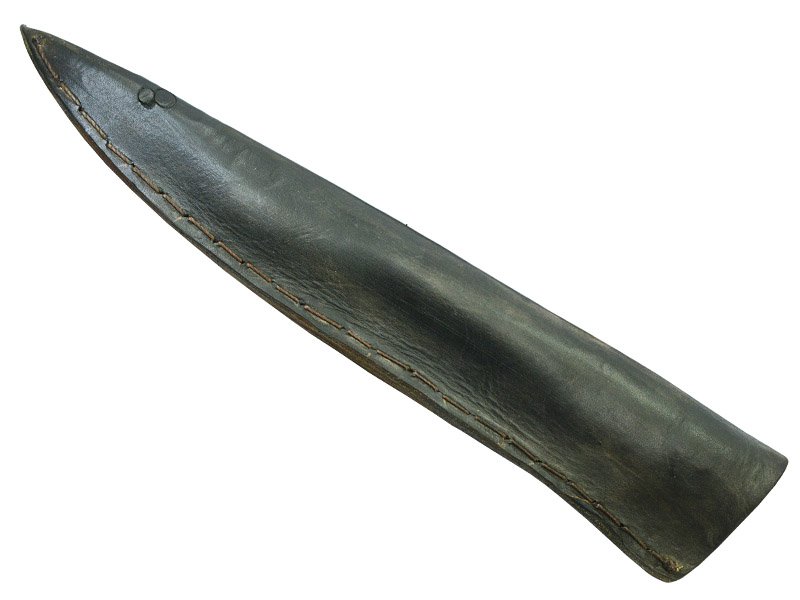 Adellar Filippon faca picanheira brüt forge em aço 52100. Empunhadura madeira de cocobolo esculpido, 41 cm