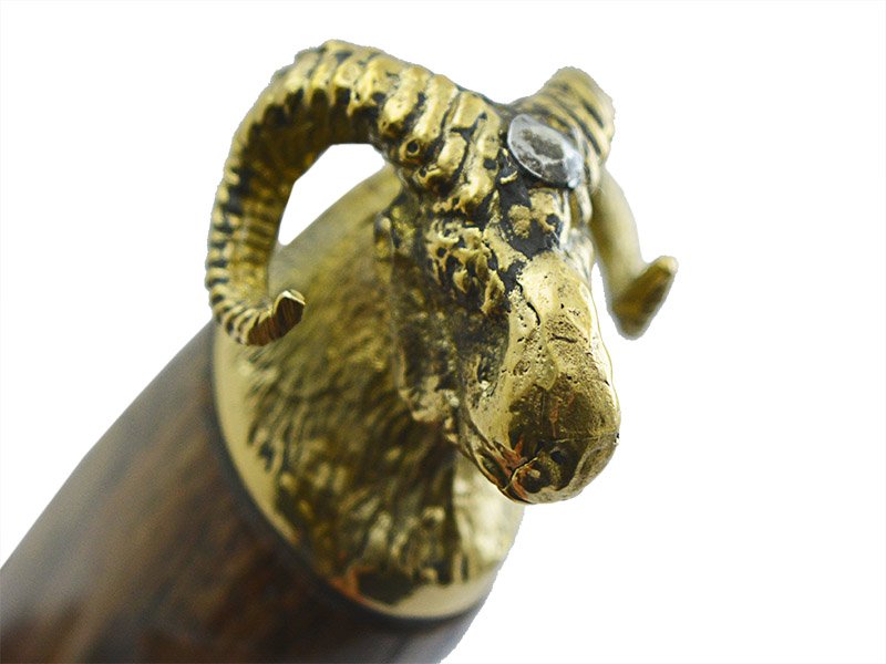 Faca para colecionador em Obsidiana. Empunhadura em uva do japão estabilizada, 26 cm