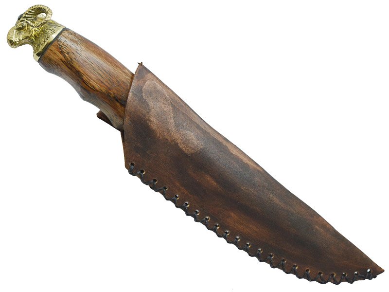 Faca para colecionador em Obsidiana. Empunhadura em uva do japão estabilizada, 26 cm