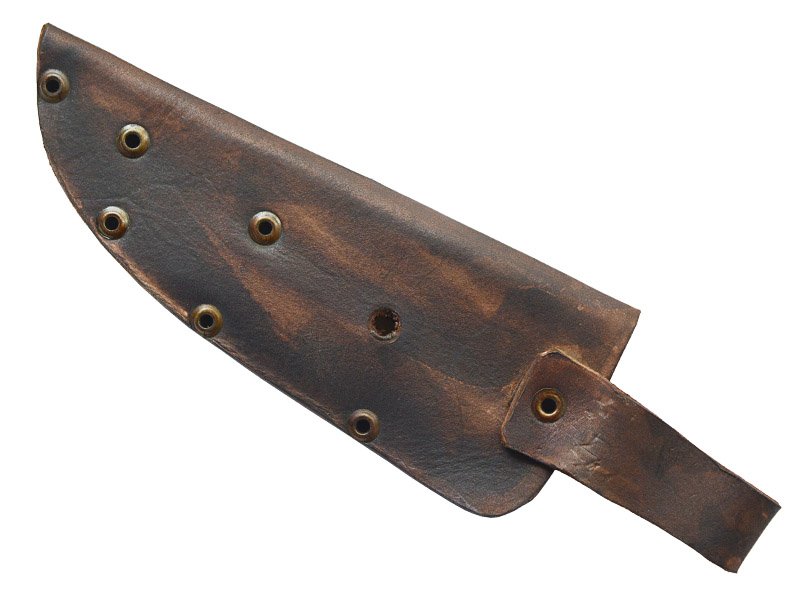 Adelar Filippon Conjunto de faca e garfo para colecionador em aço damasco. Empunhadura em chifre de veado De Roe, 31 cm