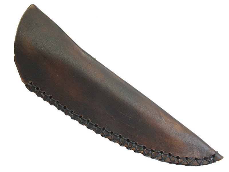 Faca para colecionador em Obsidiana. Empunhadura em chifre de cervo, 40 cm