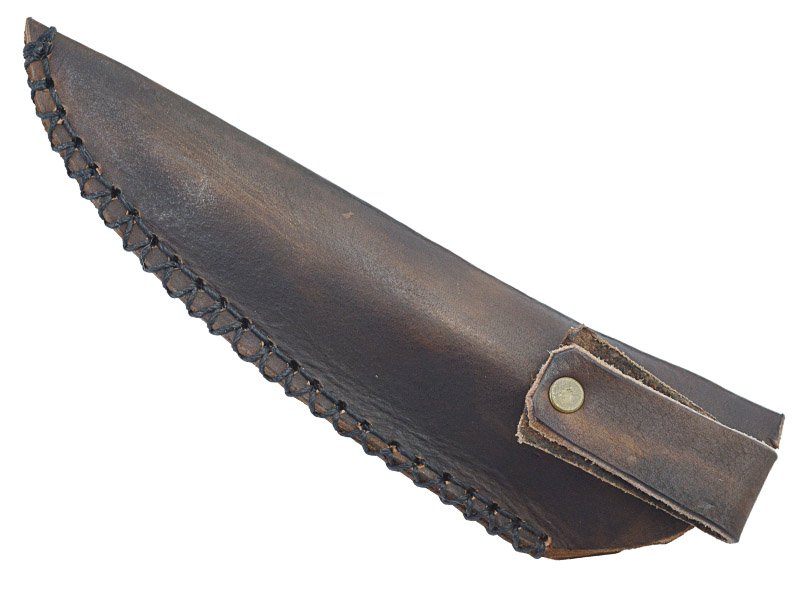 Faca para colecionador em Obsidiana. Empunhadura em chifre de cervo, 40 cm