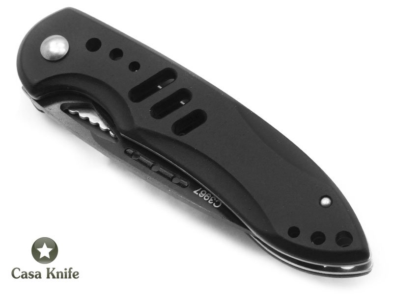 Columbia canivete para colecionador em aço inoxidável 420 com empunhadura em aço 16 cm