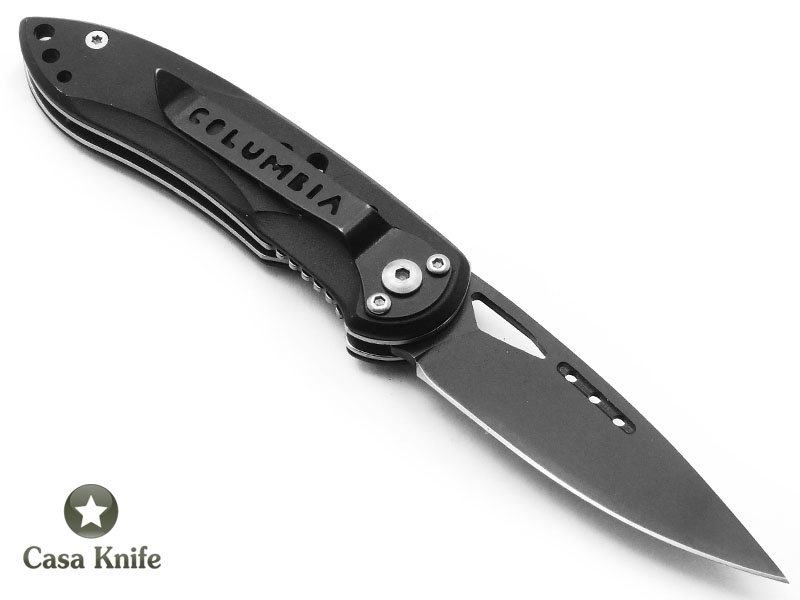 Columbia canivete para colecionador em aço inoxidável 420 com empunhadura em aço 16 cm
