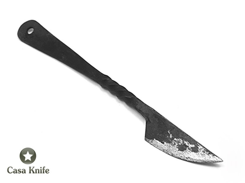Conjunto de Sobrevivência para colecionador forjado artesanalmente no estilo medieval em aço carbono.