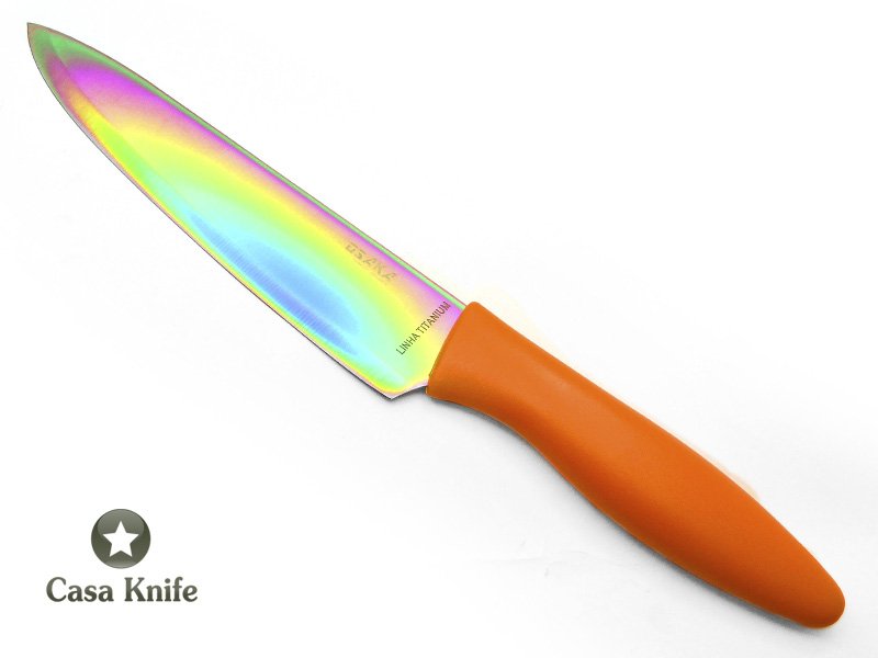 Conjuto de facas Osaka da linha Titanium com empunhadura em PVC