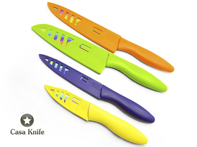 Conjuto de facas Osaka da linha Titanium com empunhadura em PVC