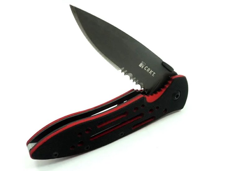 CRKT Canivete em aço carbono e empunhadura em 16,5 cm