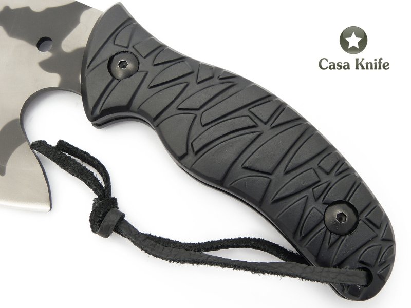 CRKT Machado de mão em aço inoxidável com pintura eletrostática camuflada e empunhadura em ABS 24 cm