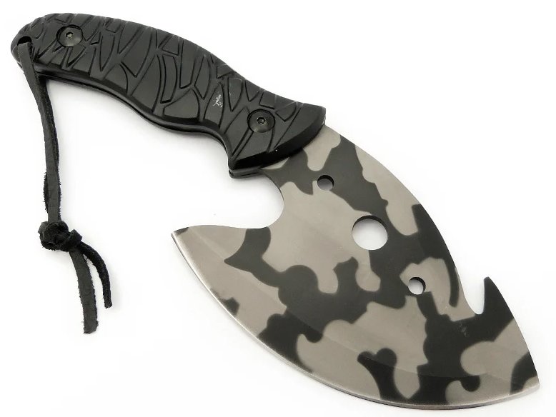 CRKT Machado de mão em aço inoxidável com pintura eletrostática camuflada e empunhadura em ABS 24 cm