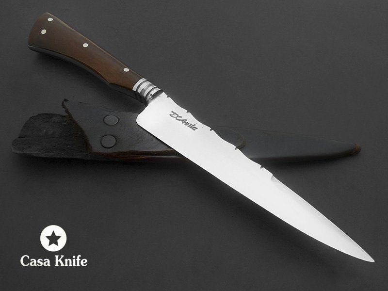 Cutelaria D Avila faca para colecionador em aço carbono com empunhadura em guajuvira 28 cm
