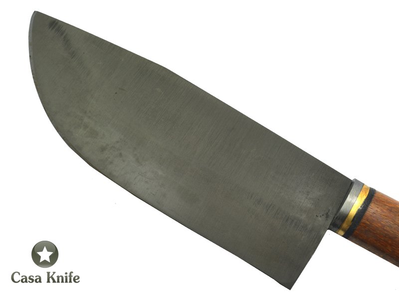Cutelo Monte Cristo para colecionador forjado em aço 5160 . Empunhadura em Madeira Sucupira, 35 cm