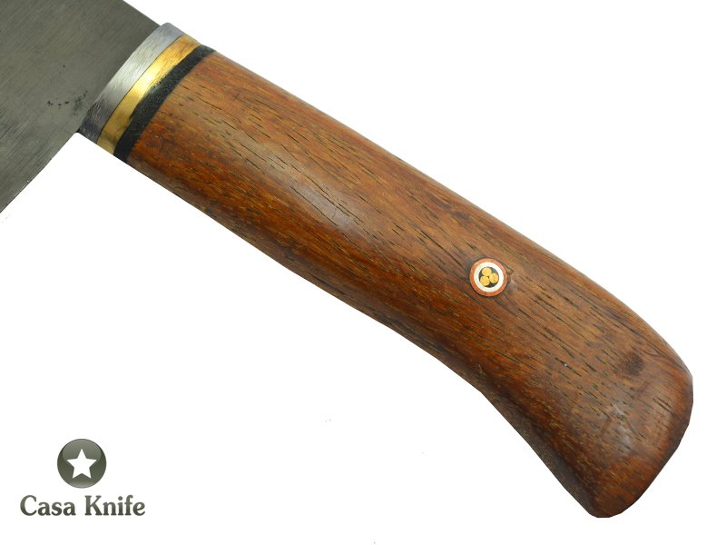 Cutelo Monte Cristo para colecionador forjado em aço 5160 . Empunhadura em Madeira Sucupira, 35 cm