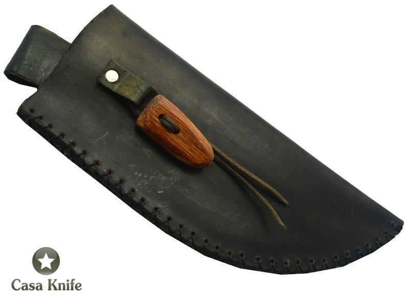 Cutelo Monte Cristo para colecionador forjado em aço 5160 . Empunhadura em Madeira Sucupira, 35 cm