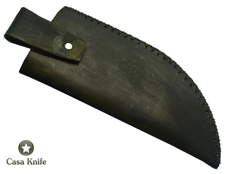 Cutelo Monte Cristo para colecionador forjado em aço 5160 . Empunhadura em Madeira Sucupira, 35 cm