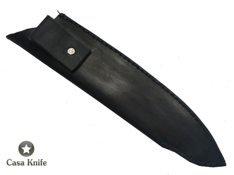 Magnifica faca Santoku para colecionador forjada em aço damasco VG10, com 67 camadas, Empunhadura em Madeira Jacarandá, 36 cm