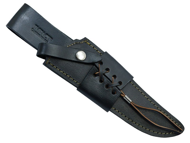 Faca bowie para colecionador forjada em aço D2. Empunhadura osso de búfalo, 34 cm