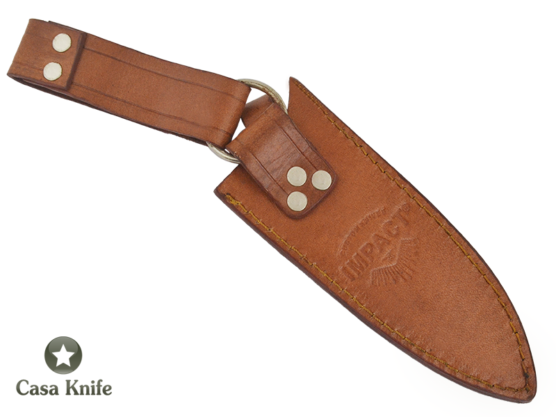 Faca Bowie para colecionador forjado em aço D2 / 60 HCR. Empunhadura em Osso de Boi e Resina. 28 cm
