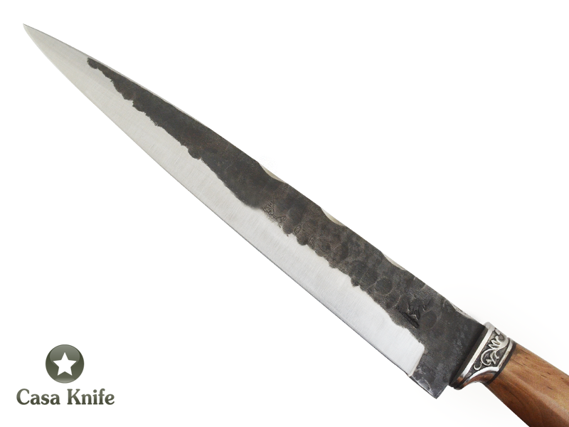 Faca Brüt Forge Monte Cristo Sangradeira, aço 1070. Empunhadura em Jabuticabeira, 39cm