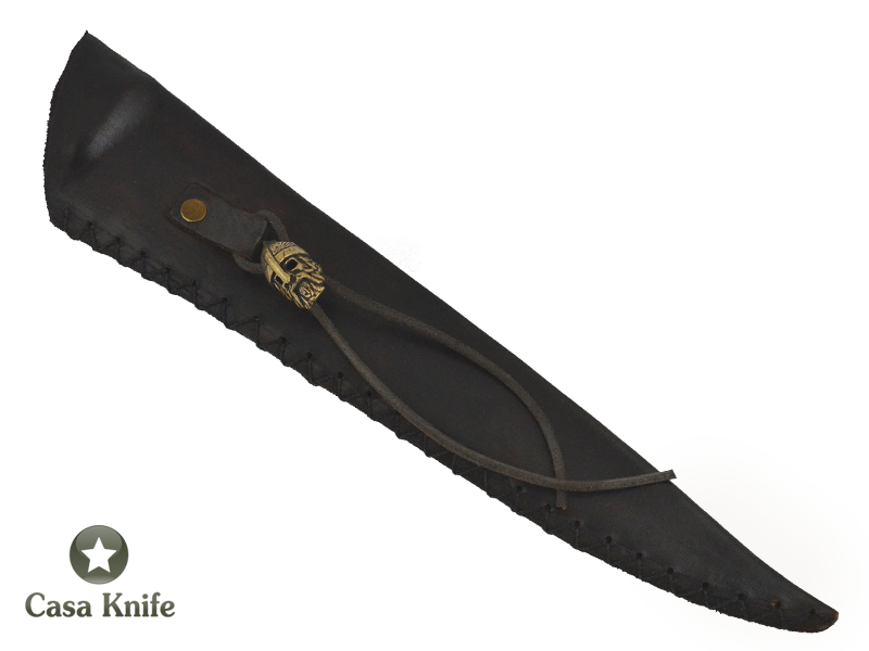 Faca Brüt Forge Monte Cristo Sangradeira, aço 1070. Empunhadura em Jabuticabeira, 39cm