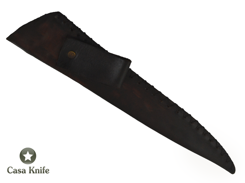 Faca Brüt Forge Monte Cristo Sangradeira, aço 1070. Empunhadura em Jabuticabeira, 39cm