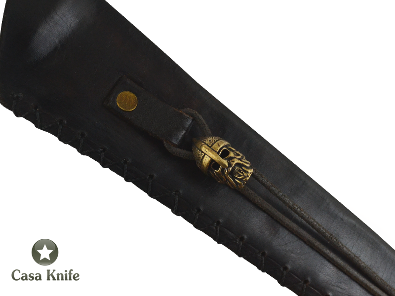 Faca Brüt Forge Monte Cristo Sangradeira, aço 1070. Empunhadura em Jabuticabeira, 39cm