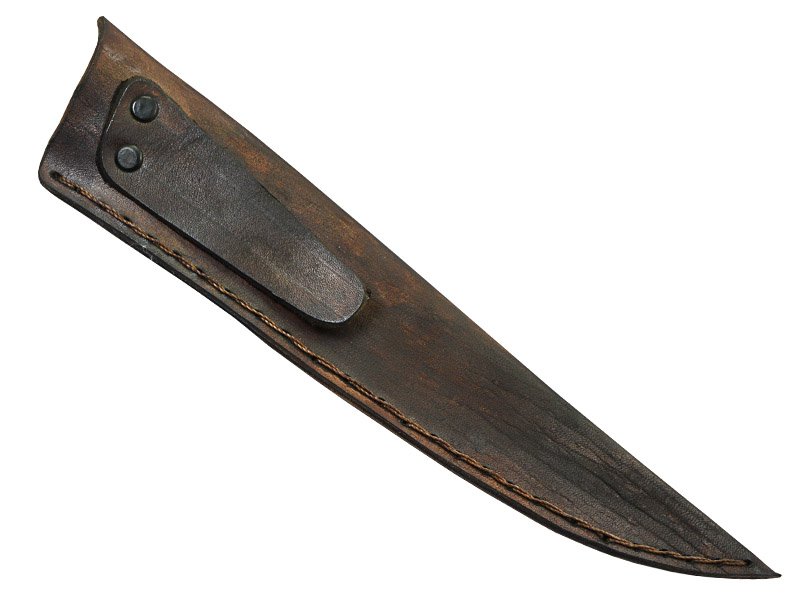 Faca brüt forge para colecionador, aço damasco. Empunhadura em Brauna, 34 cm