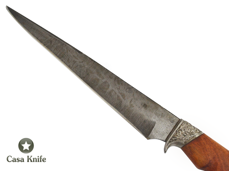 Faca churrasco Monte Cristo para colecionador forjada em aço 5160. Empunhadura em Jacarandá estabilizada , 40 cm