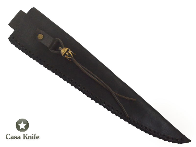 Faca churrasco Monte Cristo para colecionador forjada em aço 5160. Empunhadura em Jacarandá estabilizada , 40 cm