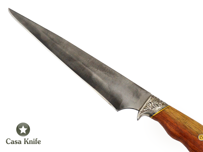 Faca churrasco Monte Cristo para colecionador forjado em aço 5160. Empunhadura em Jaqueira, 41 cm