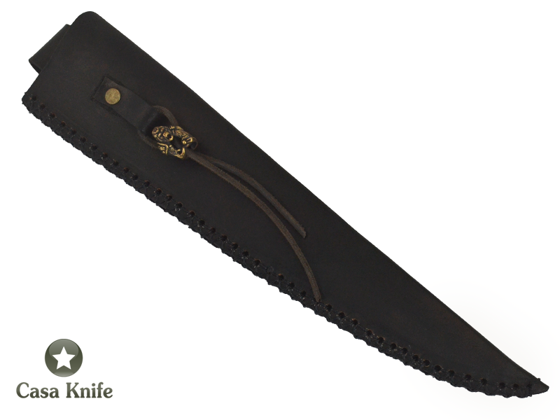 Faca churrasco Monte Cristo para colecionador forjado em aço 5160. Empunhadura em Jaqueira, 41 cm