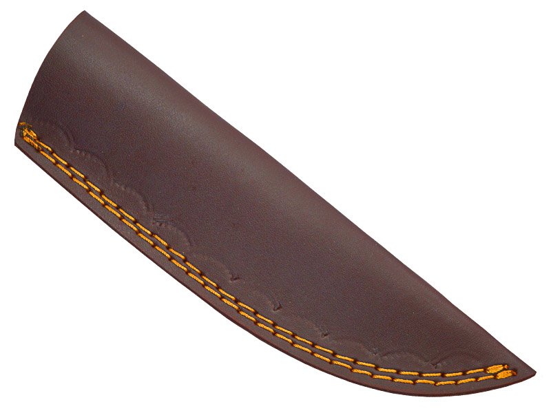 Faca custon para colecionador em aço damasco. Empunhadura em rosewood, 24 cm