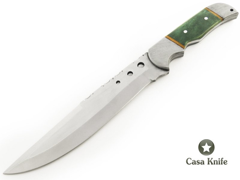 Faca em aço inoxidável com empunhadura em osso de camelo tingido 34 cm