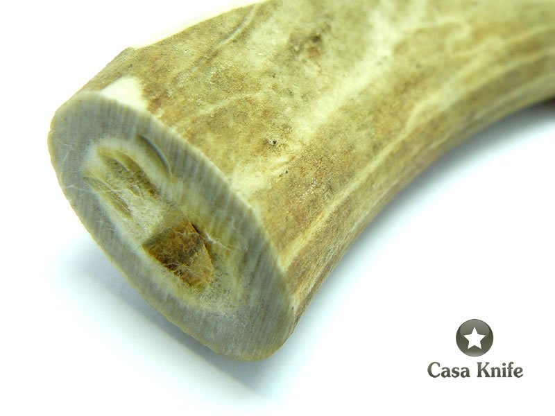 Faca em Obsidiana com empunhadura em chifre de cervo 20 cm