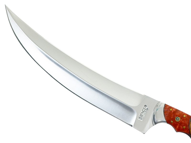 Faca full tang para colecionador em aço D2. Empunhadura em resina, 37 cm