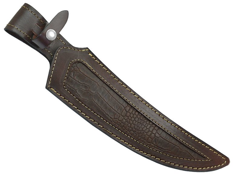 Faca full tang para colecionador em aço D2. Empunhadura em resina, 37 cm
