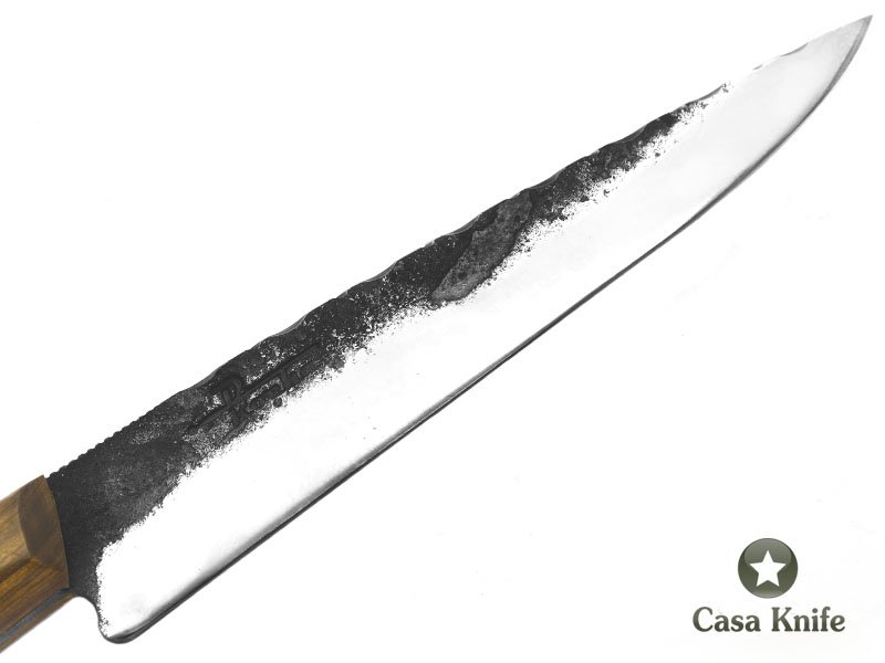 Faca Gaúcha para colecionador em aço 5160 com empunhadura em madeira de guajuvira 33 cm
