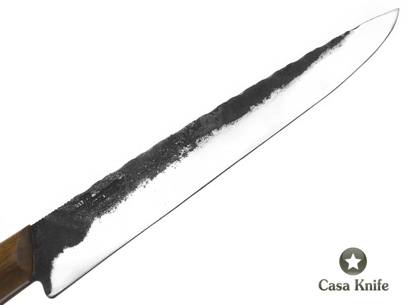 Faca Gaúcha para colecionador em aço 5160 com empunhadura em madeira de guajuvira 38 cm