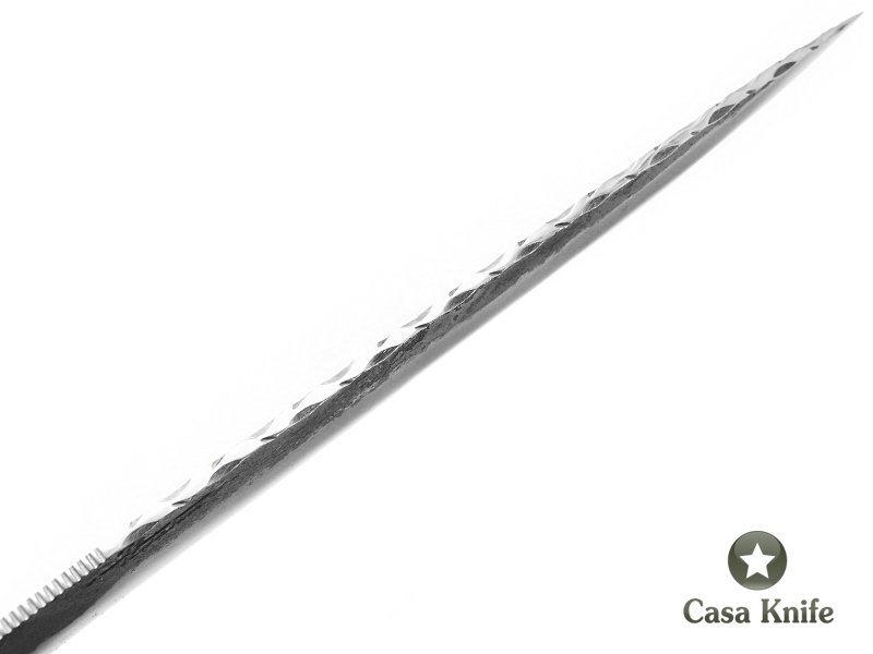 Faca Gaúcha para colecionador em aço 5160 com empunhadura em madeira de guajuvira 38 cm